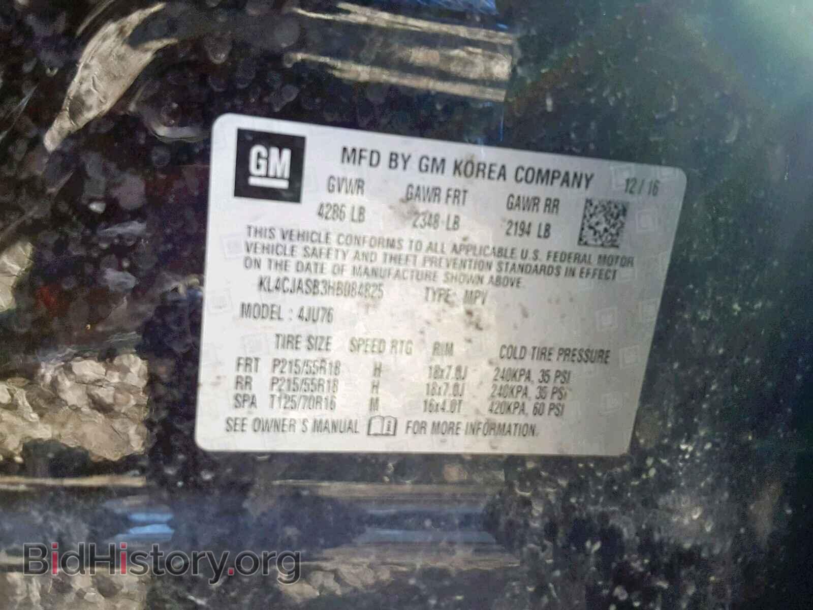 2017 BUICK ENCORE PRE - VIN: KL4CJASB3HB084825 - Photo 10