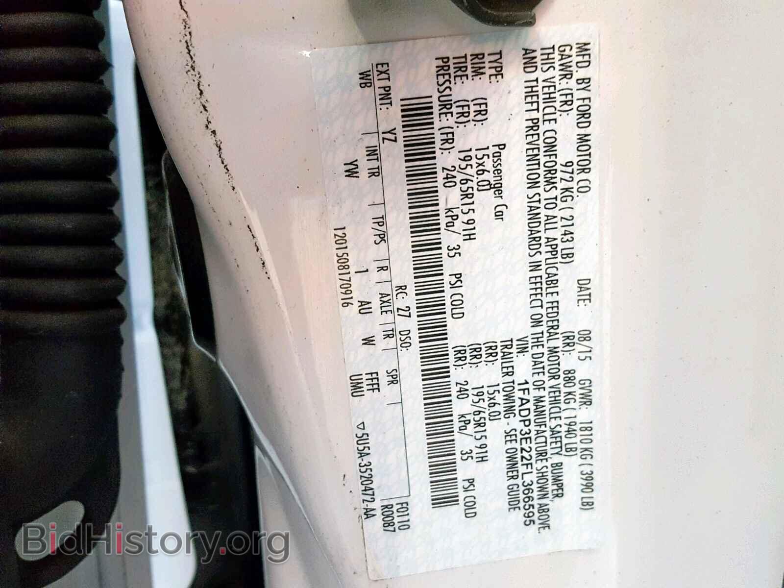 2015 FORD FOCUS - VIN: 1FADP3E22FL366595 - Photo 10
