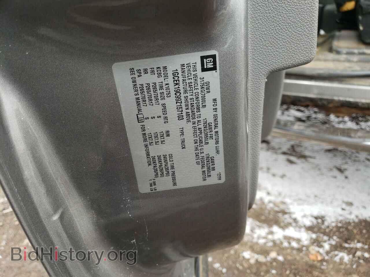 2009 CHEVROLET SILVERADO - VIN: 1GCEK19C99Z157103 - Фото 10