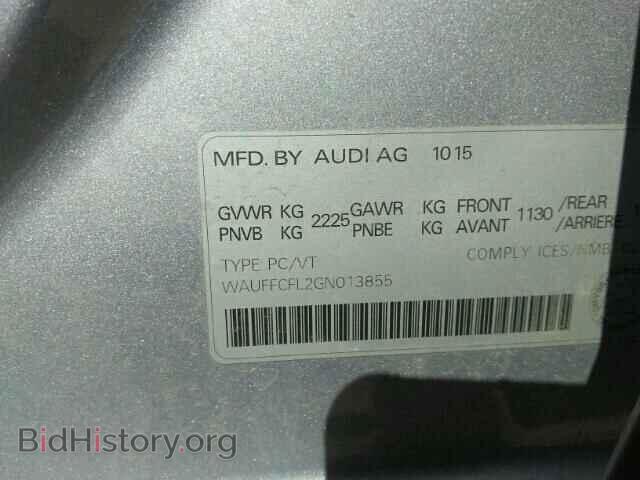 2016 AUDI A4 - VIN: WAUFFCFL2GN013855 - Фото 9