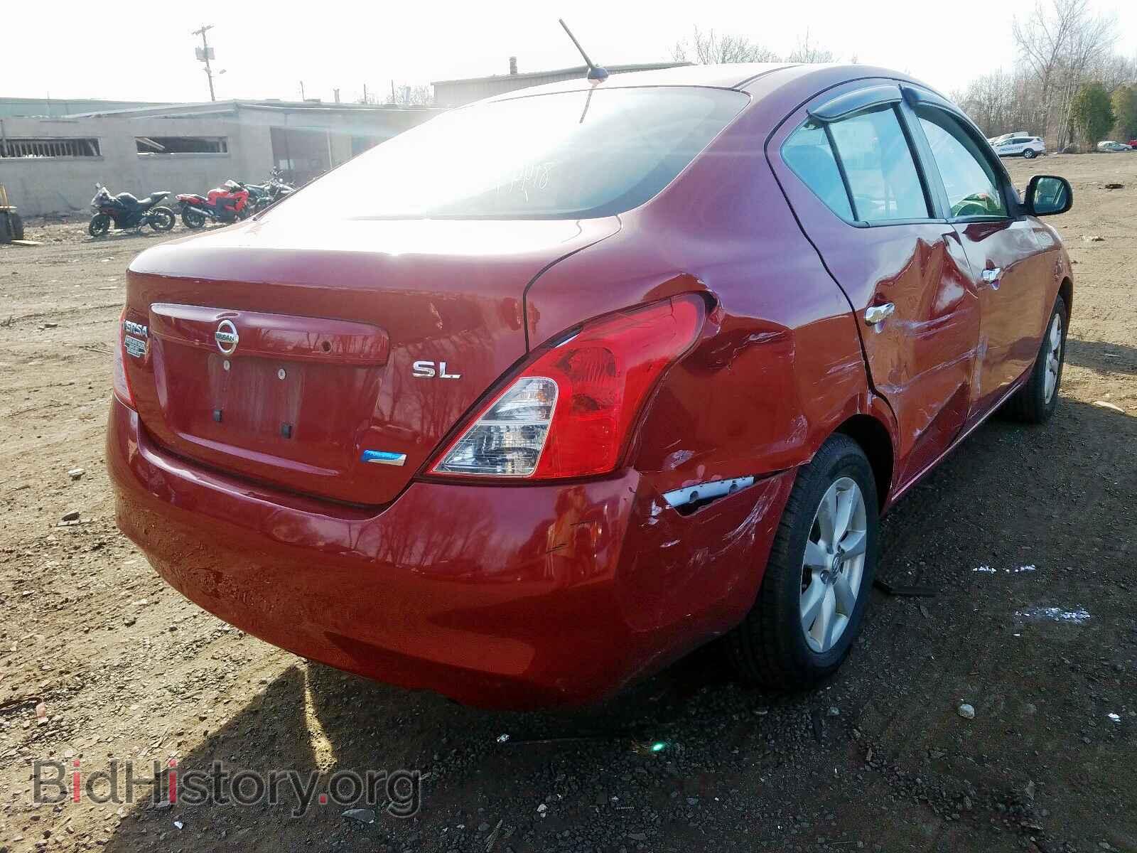 2012 NISSAN VERSA - VIN: 3N1CN7AP8CL819299 - Фото 4