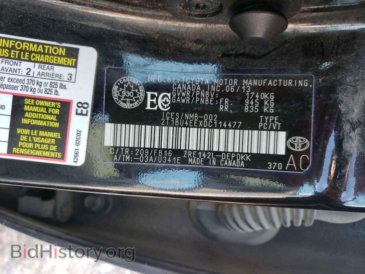 2013 TOYOTA COROLLA - VIN: 2T1BU4EEXDC114477 - Photo 10