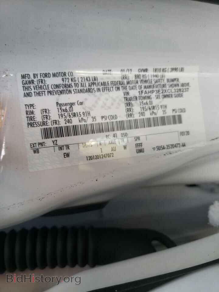 2012 FORD FOCUS - VIN: 1FAHP3E2XCL328237 - Photo 10