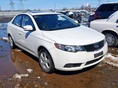 2010 Kia FORTE EX, white — VIN KNAFU4A21A5127542, Copart