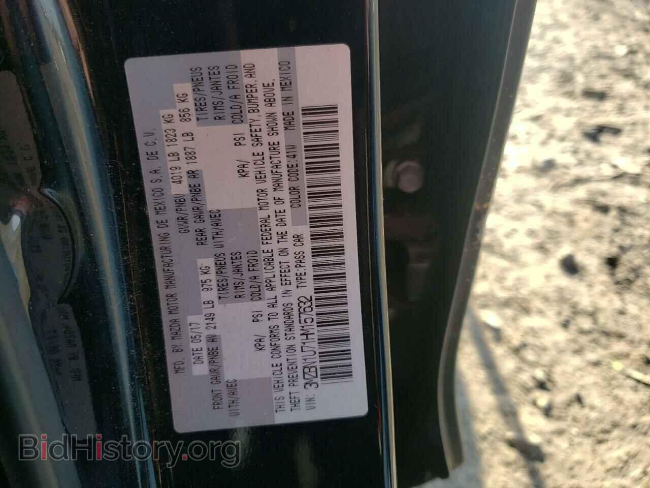 2017 MAZDA 3 - VIN: 3MZBN1U71HM157632 - Фото 10