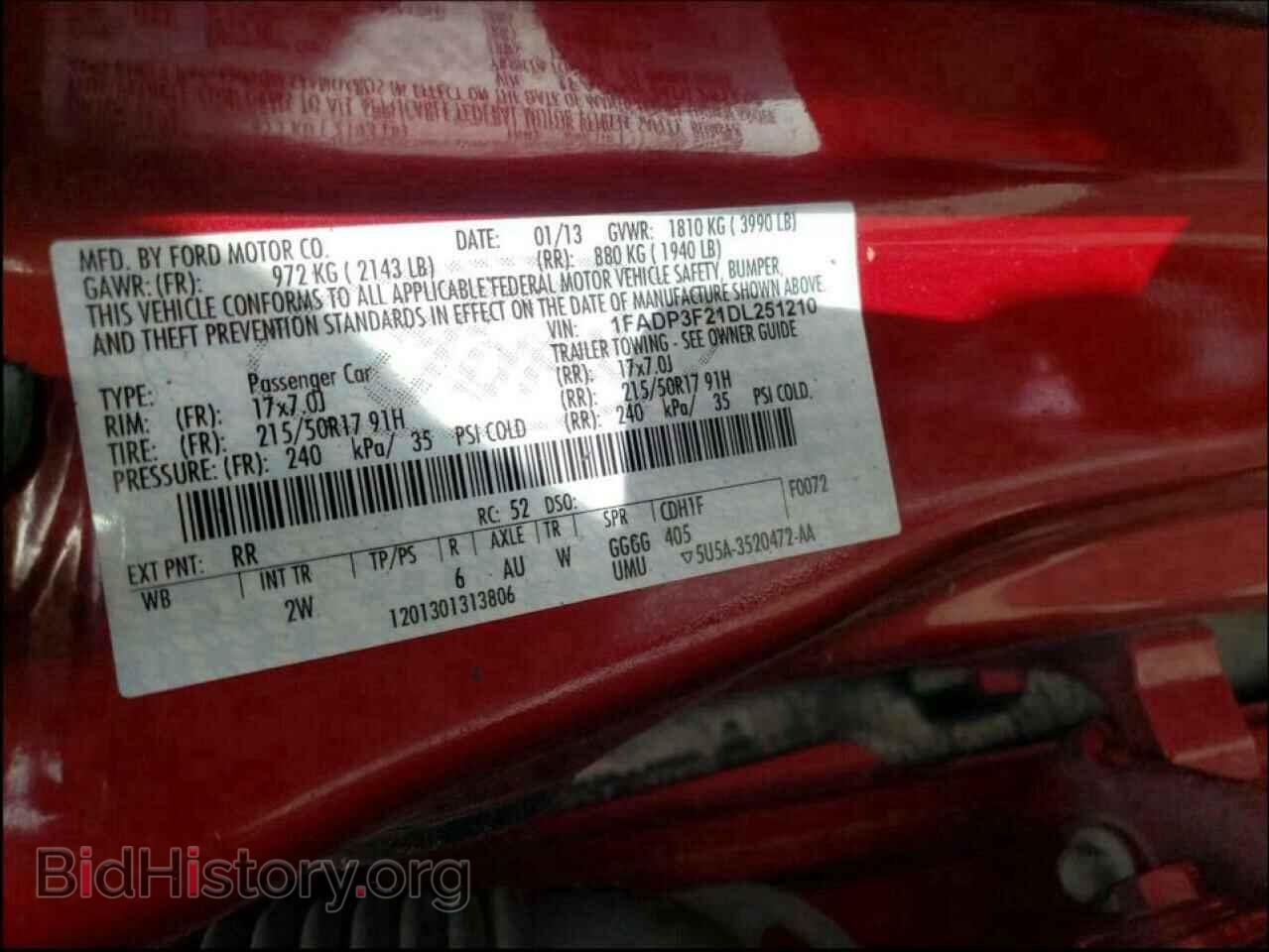 2013 FORD FOCUS - VIN: 1FADP3F21DL251210 - Photo 10