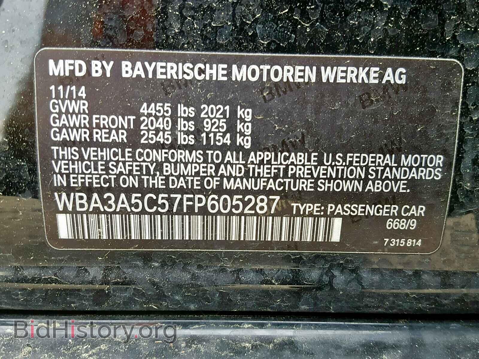 2015 BMW 328 I - VIN: WBA3A5C57FP605287 - Фото 10