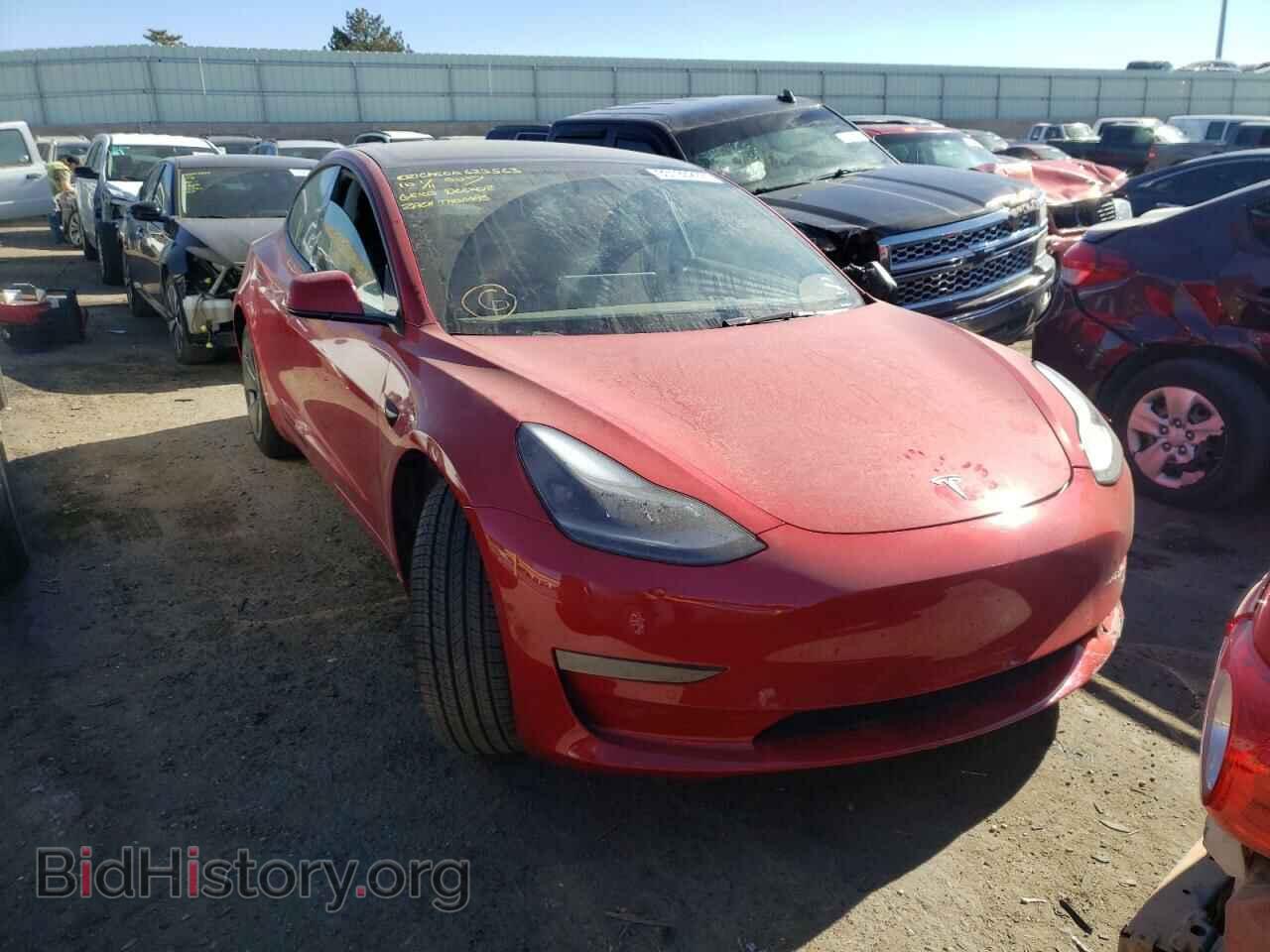 Photo 5YJ3E1EB5NF120836 - TESLA MODEL 3 2022
