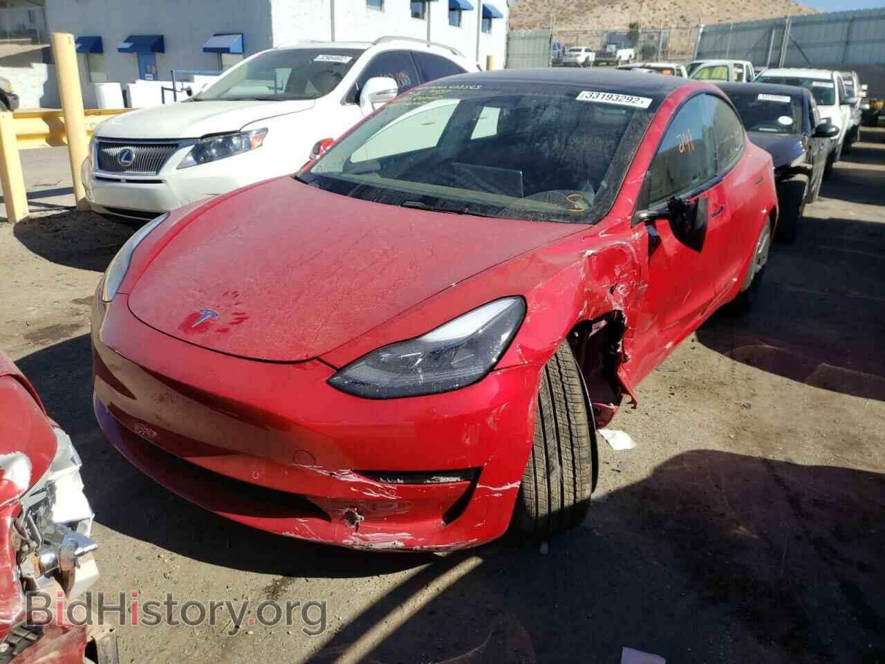 2022 TESLA MODEL 3 - VIN: 5YJ3E1EB5NF120836 - Фото 2