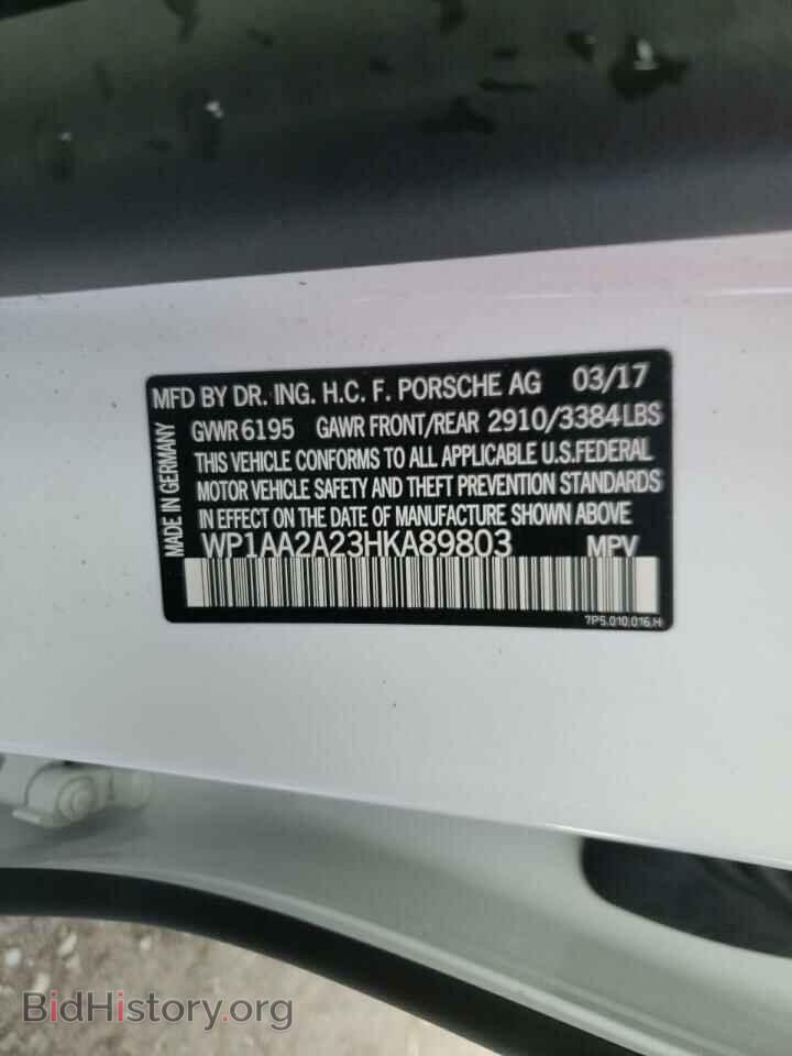 2017 PORSCHE CAYENNE - VIN: WP1AA2A23HKA89803 - Photo 10