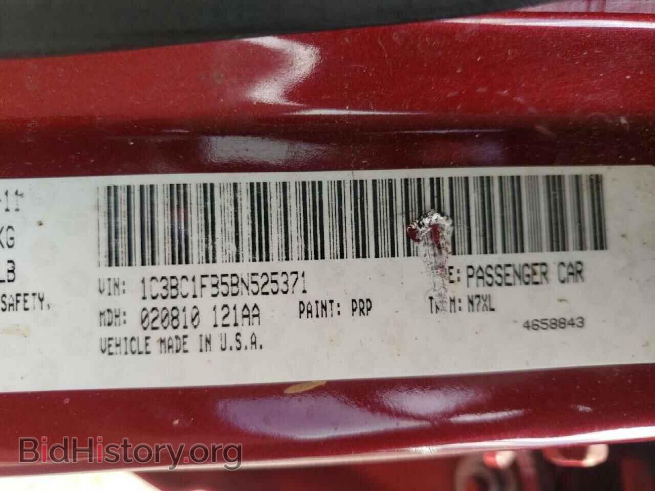 2011 CHRYSLER 200 - VIN: 1C3BC1FB5BN525371 - Фото 10