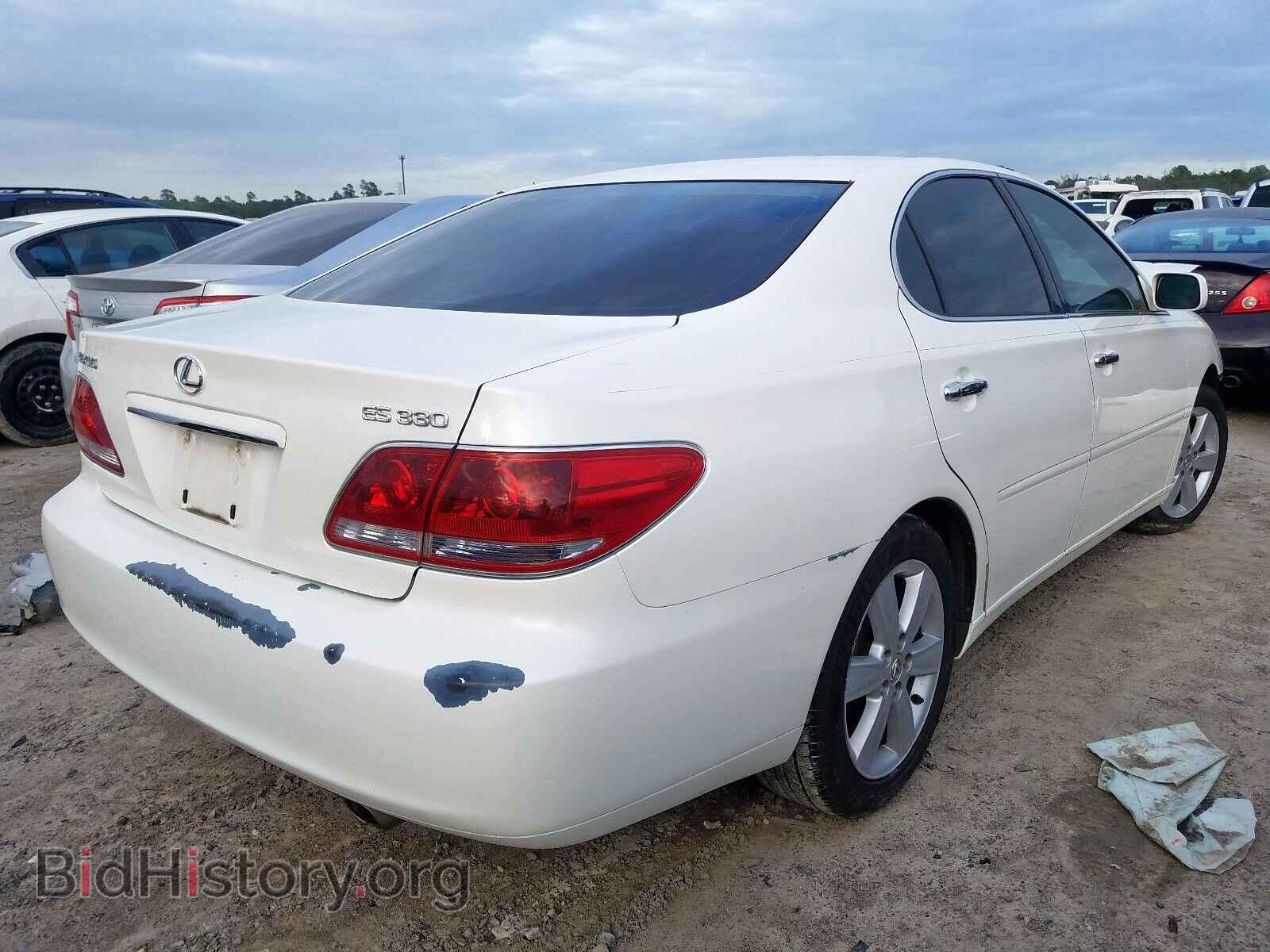 2005 LEXUS ES330 - VIN: JTHBA30G255079958 - Фото 4