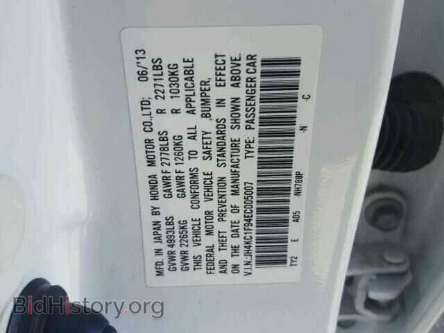 2014 ACURA RLX - VIN: JH4KC1F94EC005007 - Фото 10