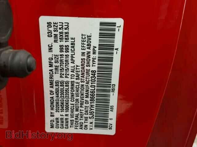 2006 HONDA ELEMENT - VIN: 5J6YH18666L010348 - Photo 10