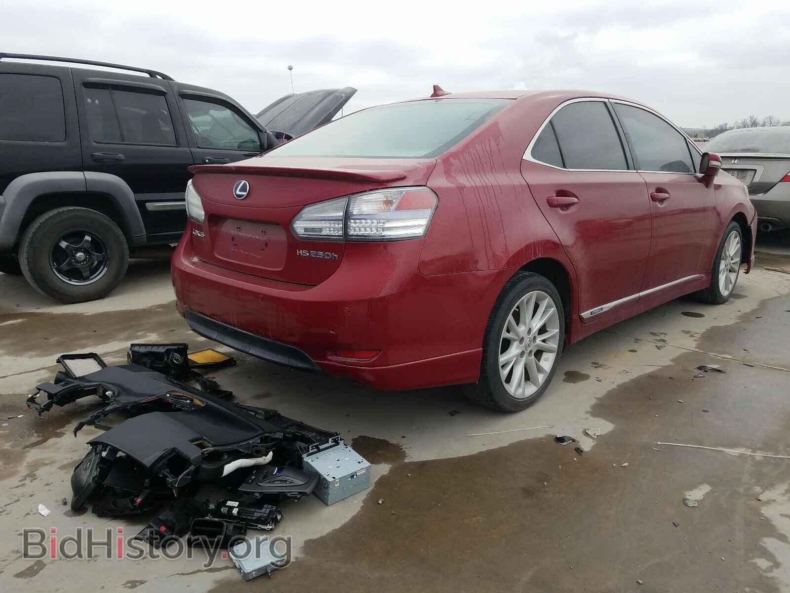 2010 LEXUS HS - VIN: JTHBB1BA2A2009284 - Фото 4