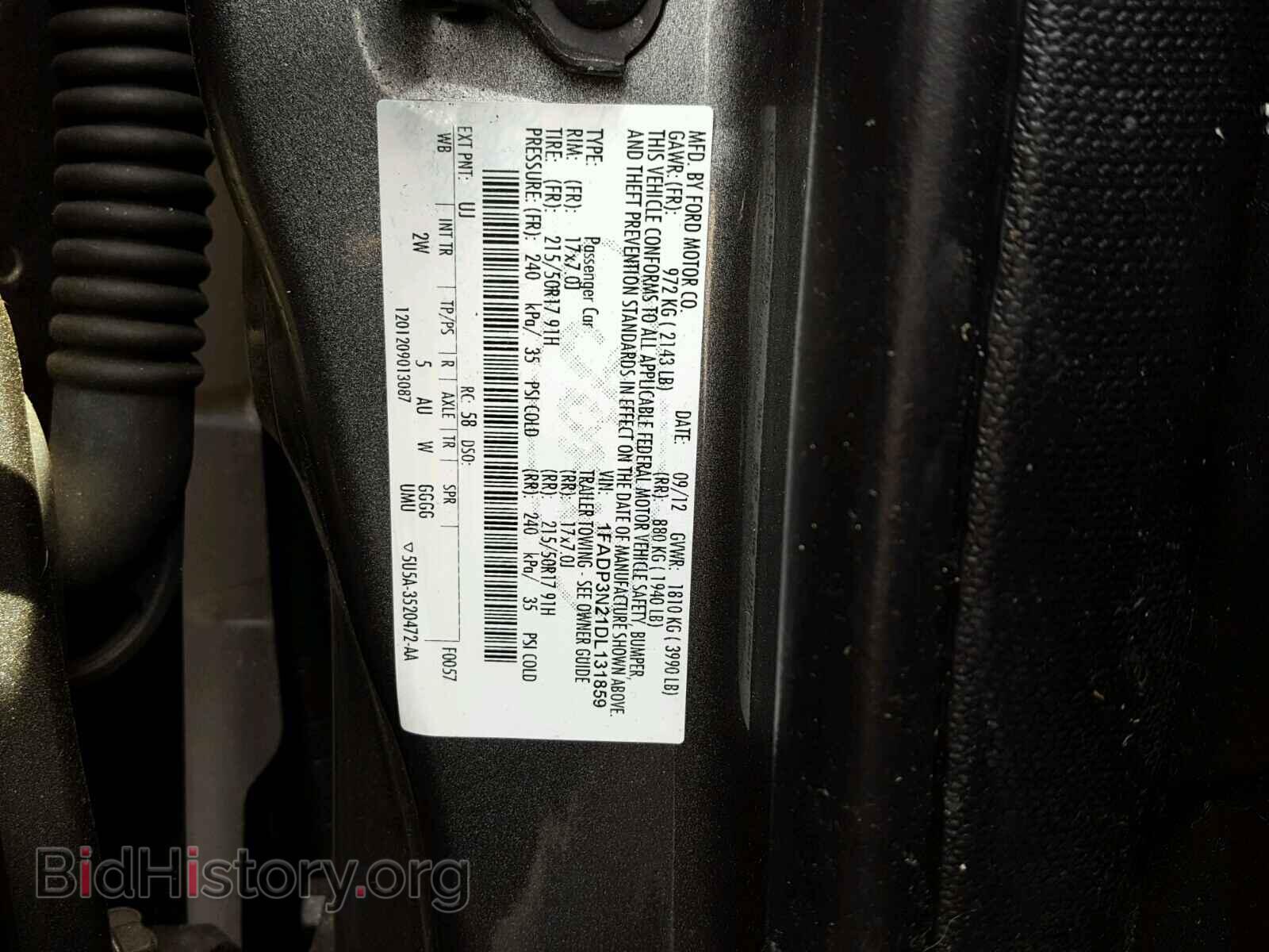 2013 FORD FOCUS - VIN: 1FADP3N21DL131859 - Photo 10