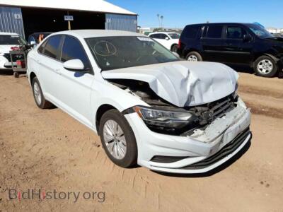 2019 Volkswagen JETTA Jetta S, белый — VIN 3VWC57BU9KM063473, Copart