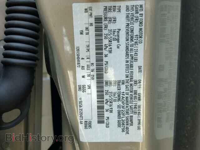 2015 FORD FOCUS - VIN: 1FADP3F22FL208756 - Фото 10