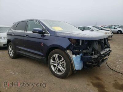 2016 Ford EDGE Edge Titan, blue — VIN 2FMPK4K85GBB42416, Copart