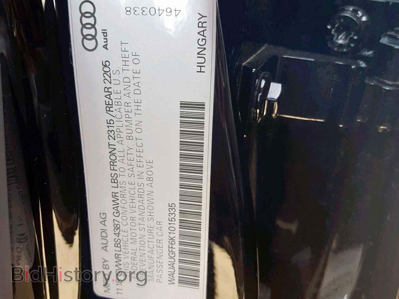 2019 AUDI A3 - VIN: WAUAUGFF6K1015335 - Фото 10