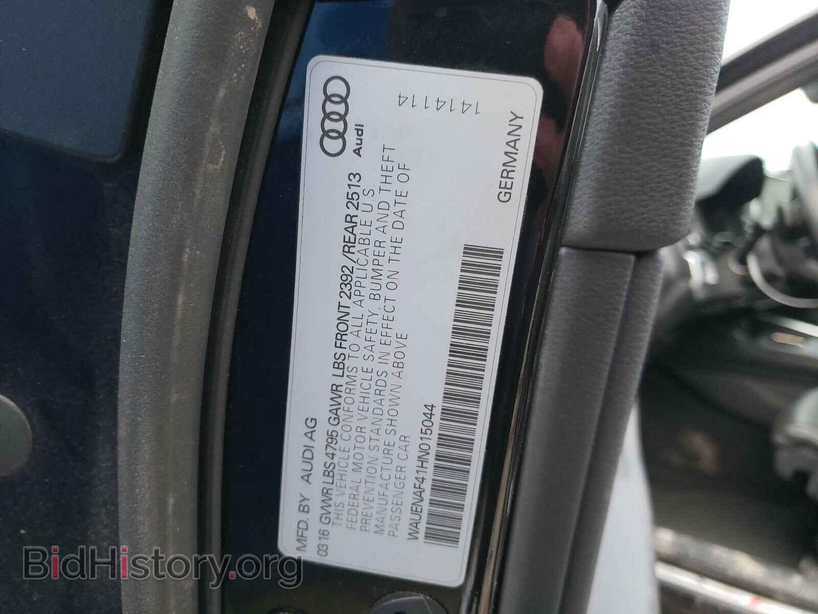 2017 AUDI A4 - VIN: WAUENAF41HN015044 - Фото 10
