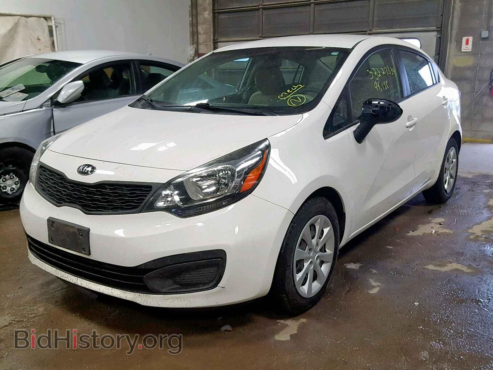 2013 KIA RIO - VIN: KNADM4A3XD6275736 - Фото 2