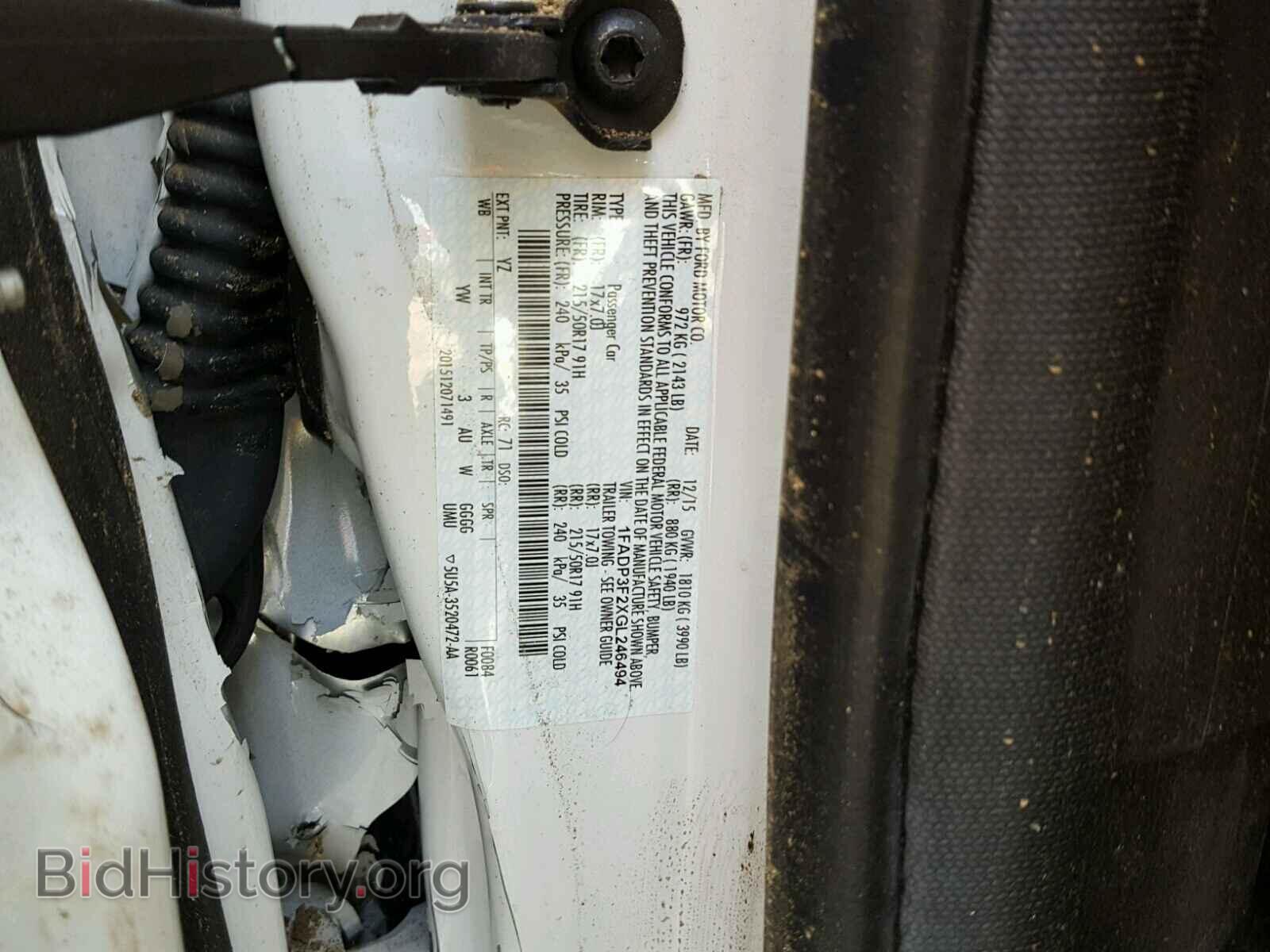 2016 FORD FOCUS - VIN: 1FADP3F2XGL246494 - Фото 10