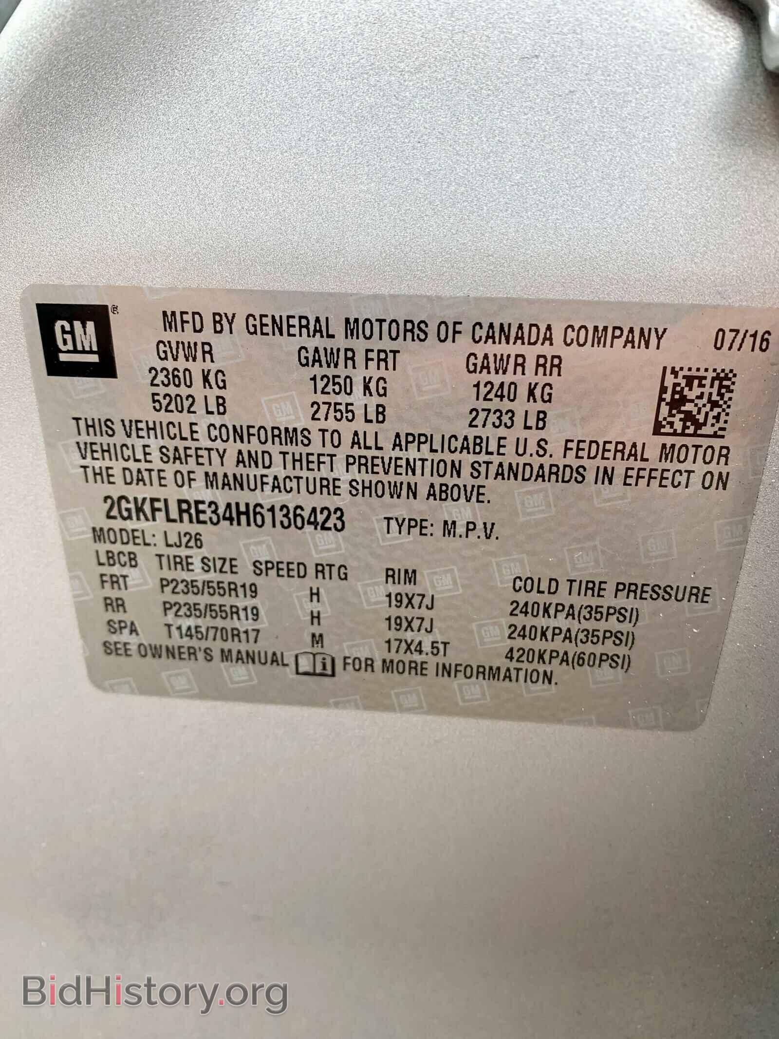 2017 GMC TERRAIN - VIN: 2GKFLRE34H6136423 - Фото 10