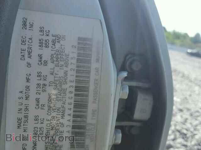 2003 MITSUBISHI GALANT - VIN: 4A3AA46G03E127512 - Фото 10