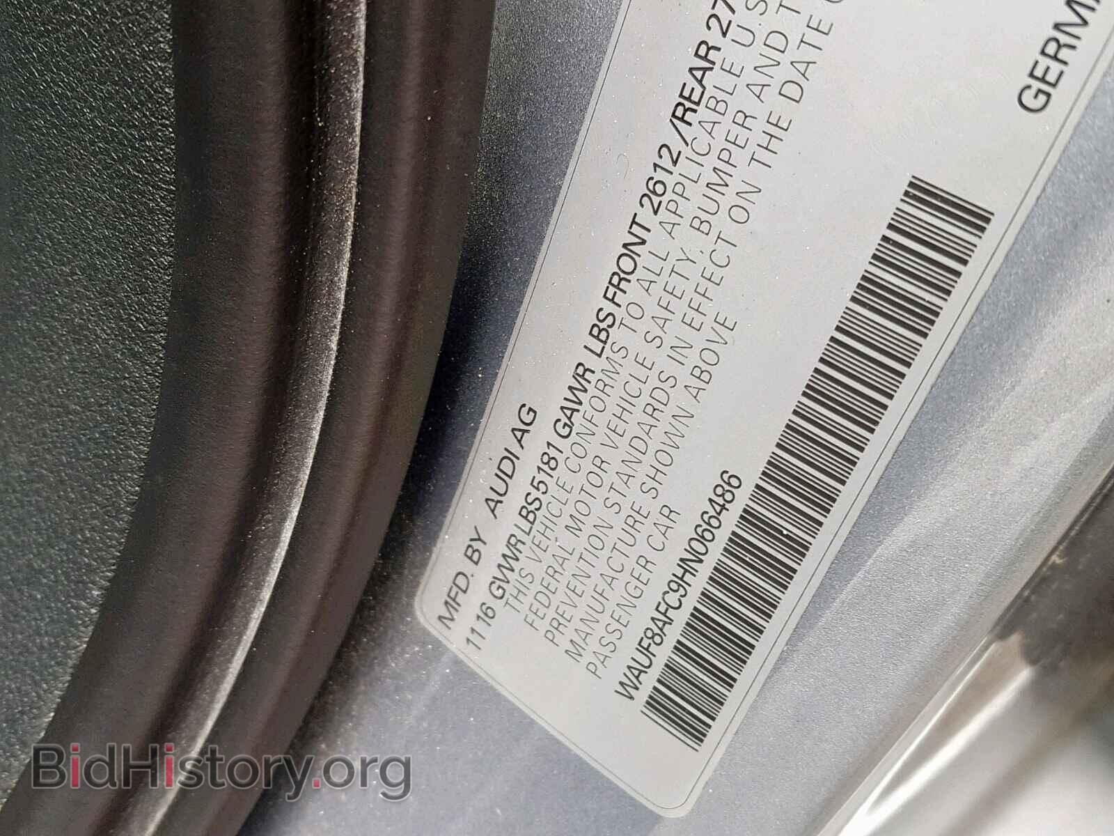 2017 AUDI A6 - VIN: WAUF8AFC9HN066486 - Фото 10