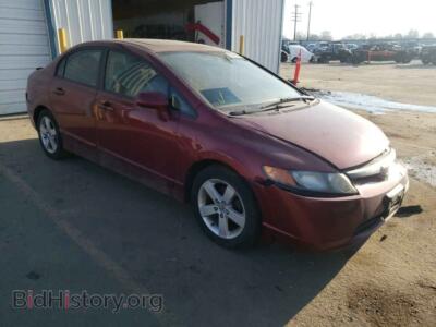 2007 Honda CIVIC Civic EX, red — VIN 1HGFA16897L121467, Copart