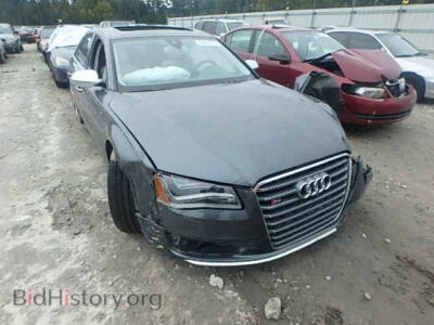 2013 Audi S8 S8 Quattro, серый — VIN WAUD2AFD3DN032474, Copart