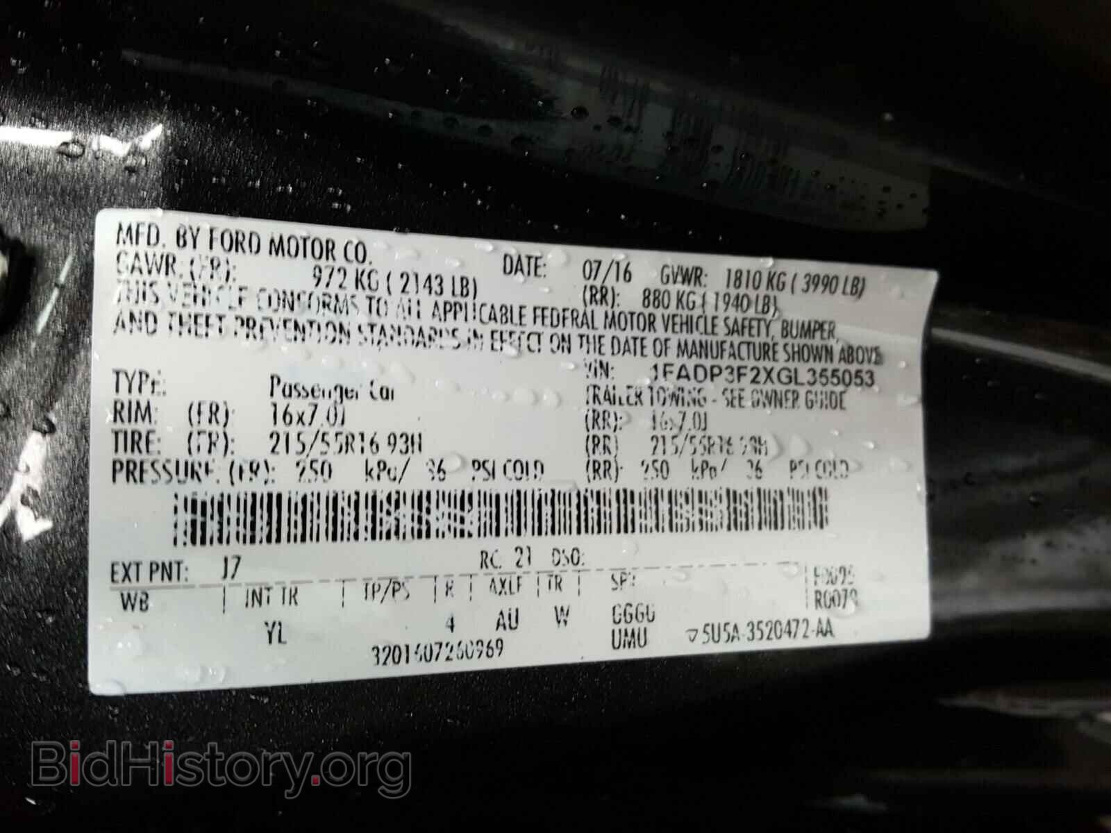 2016 FORD FOCUS - VIN: 1FADP3F2XGL355053 - Photo 10
