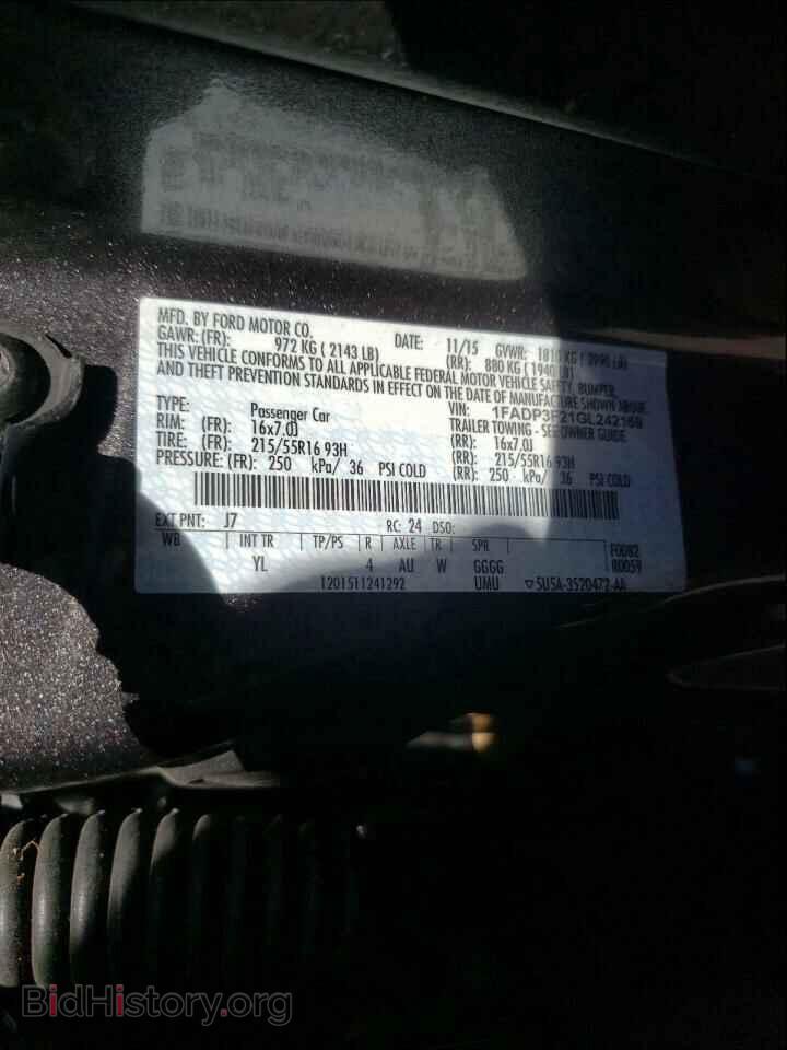2016 FORD FOCUS - VIN: 1FADP3F21GL242169 - Photo 10
