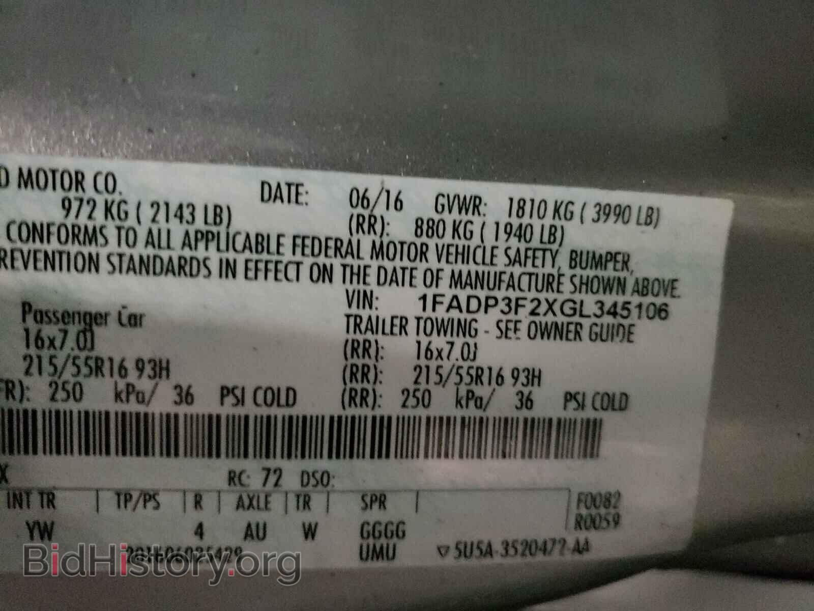 2016 FORD FOCUS - VIN: 1FADP3F2XGL345106 - Photo 10