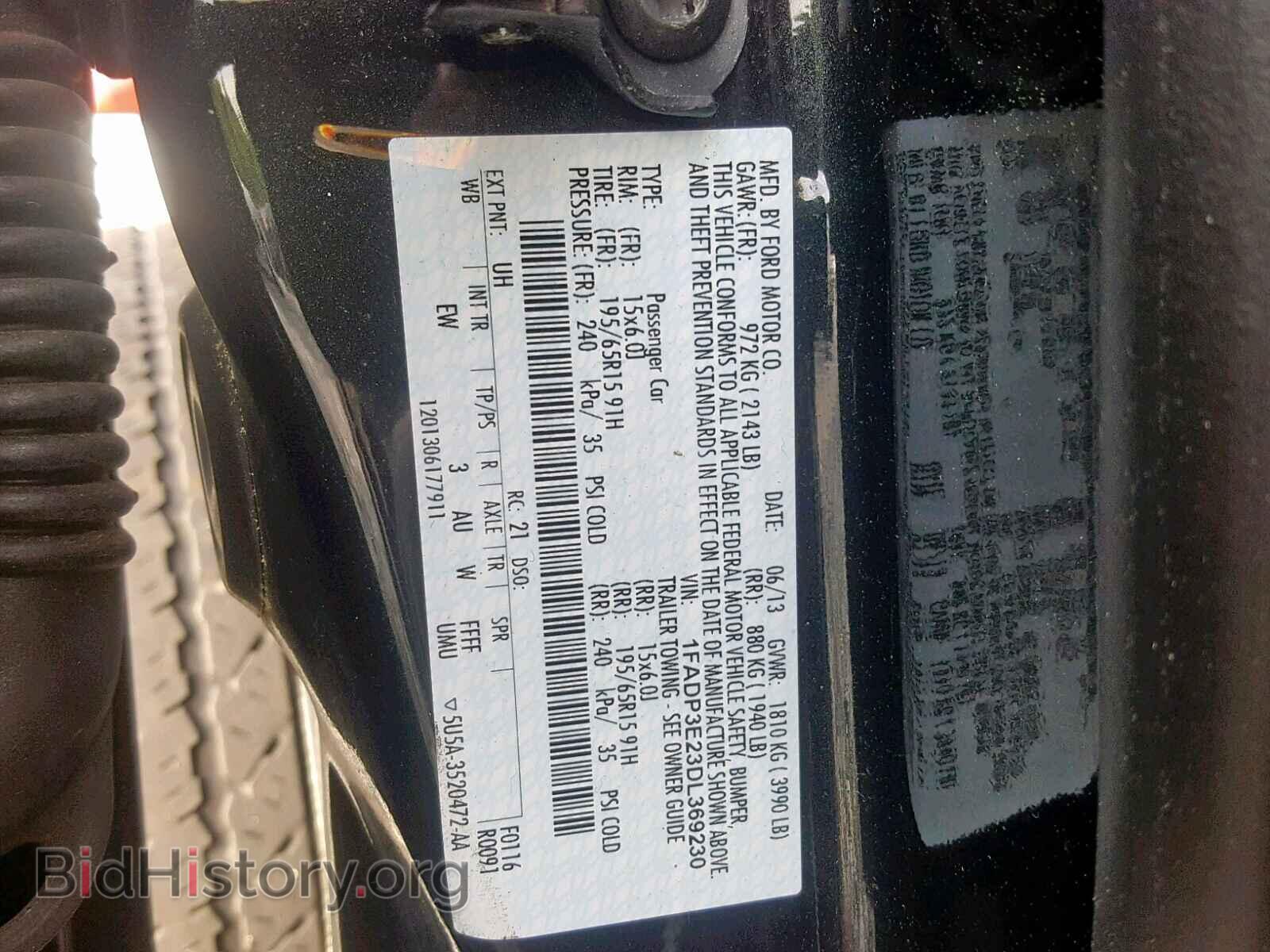 2013 FORD FOCUS - VIN: 1FADP3E23DL369230 - Photo 10