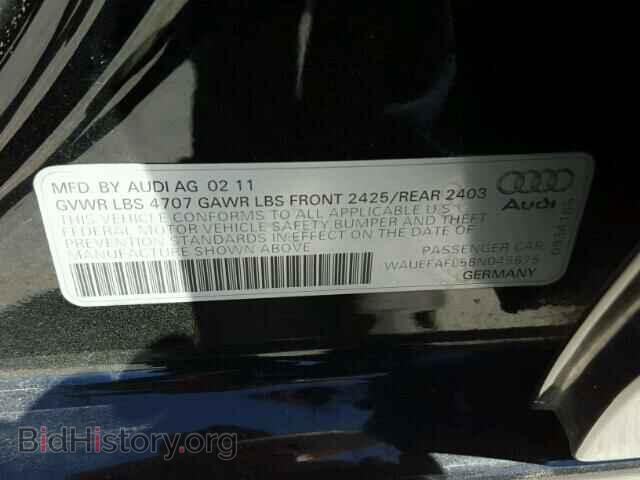 2011 AUDI A4 - VIN: WAUEFAFL5BN045675 - Photo 10