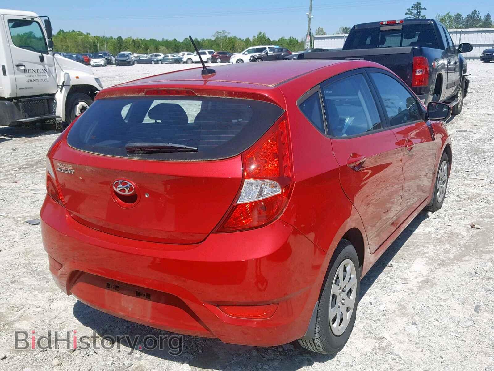 2014 HYUNDAI ACCENT - VIN: KMHCT5AEXEU153539 - Фото 4