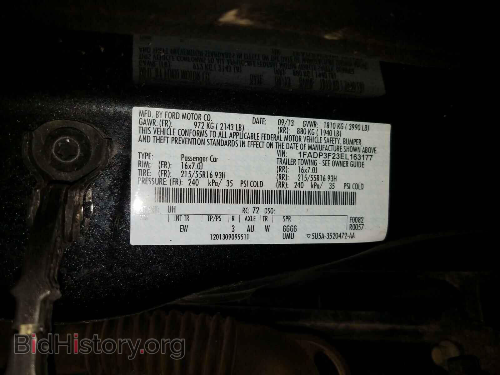 2014 FORD FOCUS - VIN: 1FADP3F23EL163177 - Photo 10