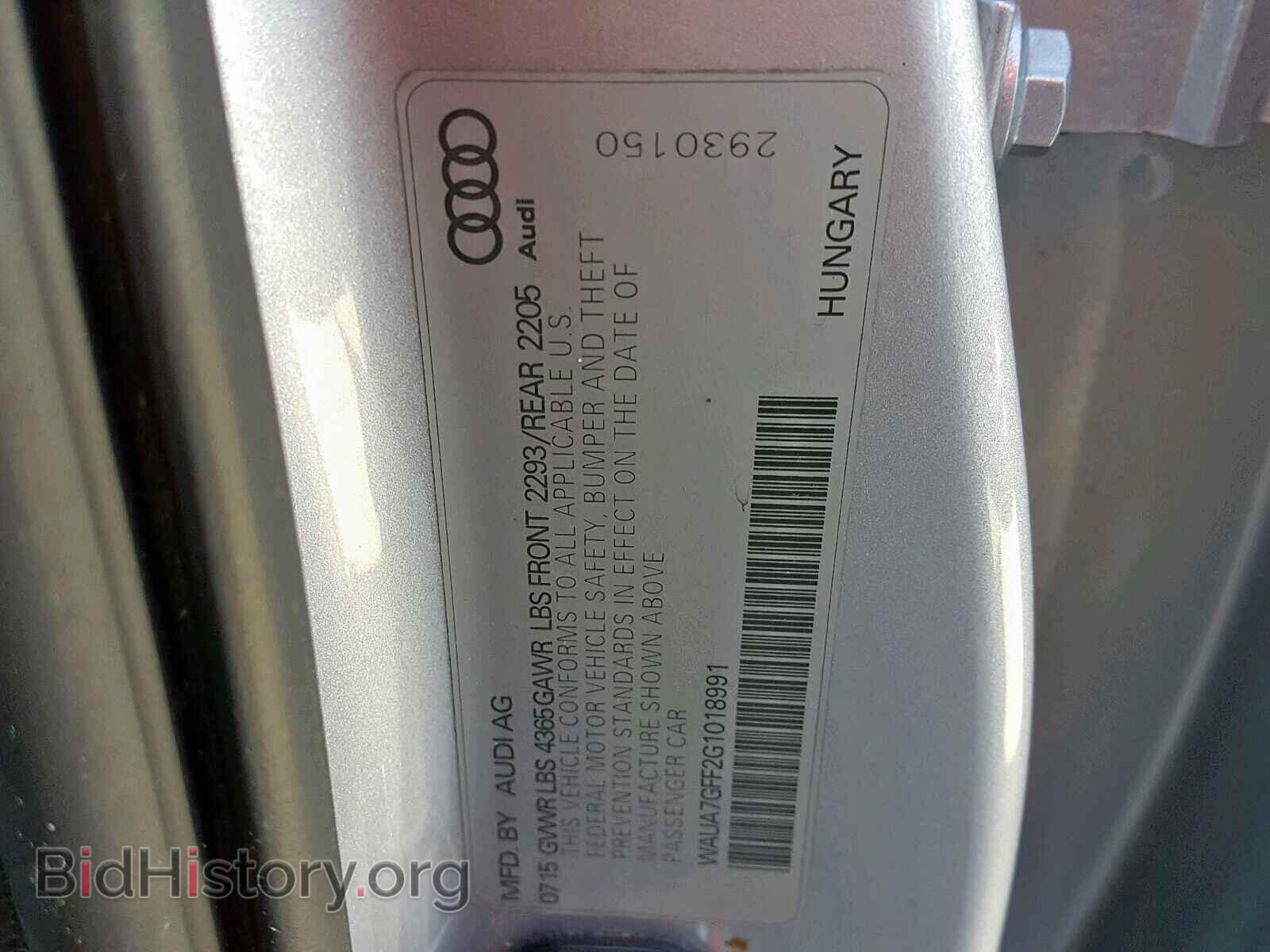 2016 AUDI A3 - VIN: WAUA7GFF2G1018991 - Photo 10