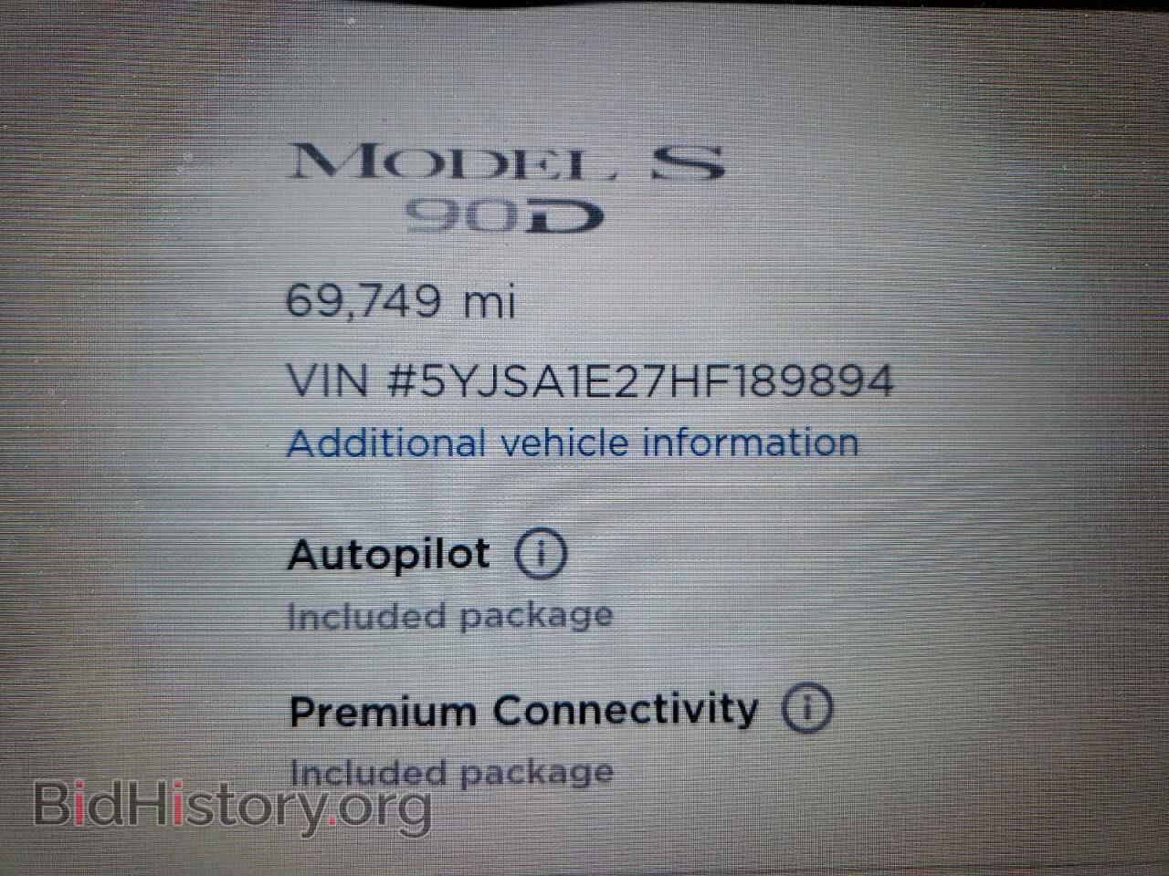 2017 TESLA MODEL S - VIN: 5YJSA1E27HF189894 - Фото 10