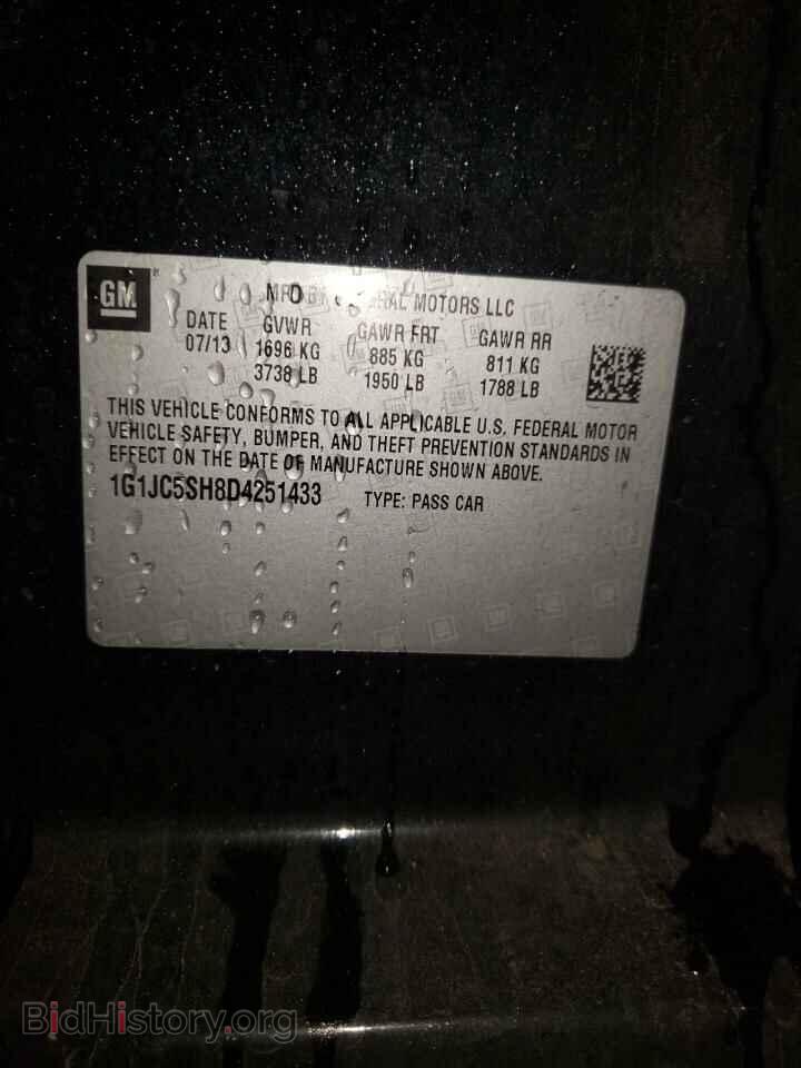 2013 CHEVROLET SONIC - VIN: 1G1JC5SH8D4251433 - Фото 10