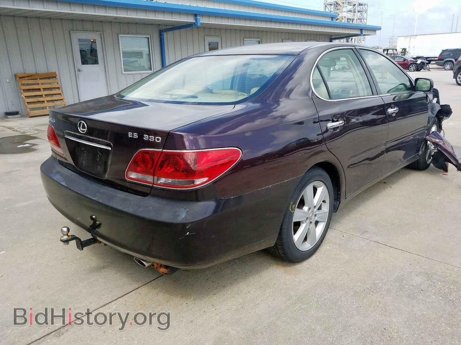 2005 LEXUS ES330 - VIN: JTHBA30G955104662 - Фото 4