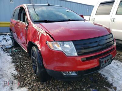 2010 Ford EDGE Edge SEL, burgundy — VIN 2FMDK4JC1ABA61171, Copart