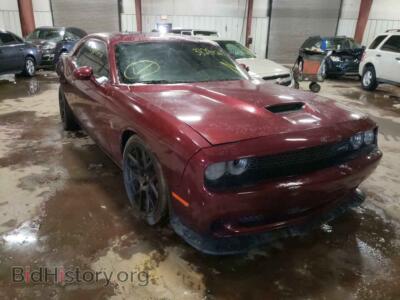 2019 Dodge CHALLENGER, burgundy — VIN 2C3CDZFJ8KH508564, Copart