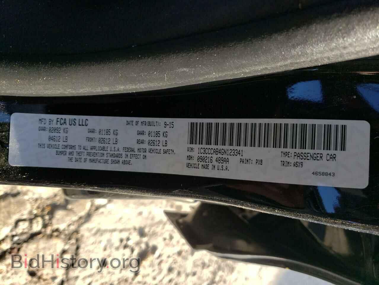 2016 CHRYSLER 200 - VIN: 1C3CCCAB4GN123341 - Фото 10