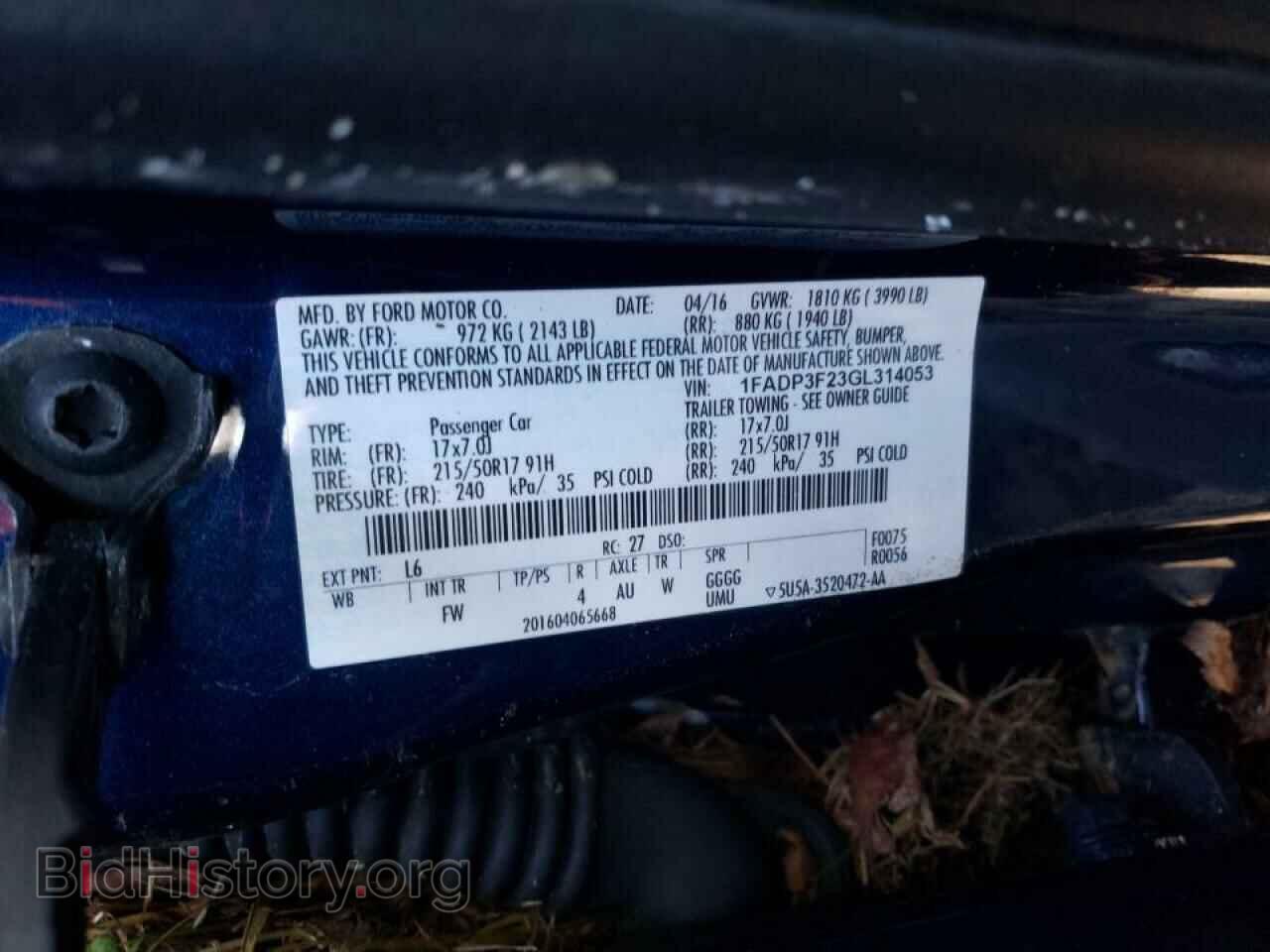 2016 FORD FOCUS - VIN: 1FADP3F23GL314053 - Photo 10