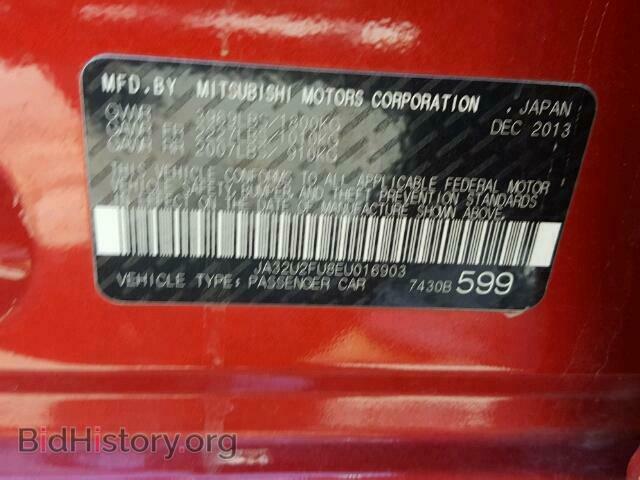 2014 MITSUBISHI LANCER - VIN: JA32U2FU8EU016903 - Фото 10