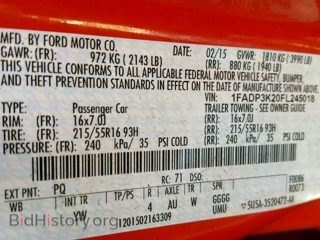 2015 FORD FOCUS SE - VIN: 1FADP3K20FL245018 - Фото 10