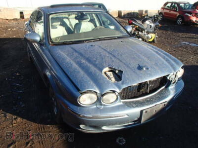 2002 Jaguar X-TYPE X-Type 2.5, синий — VIN SAJEA51D42XC84183, Copart